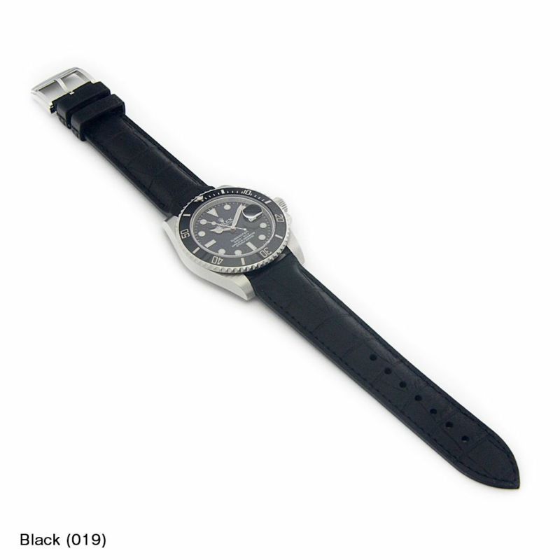 CASSIS ブラックラバーベルト 交換工具付き　ロレックス用 CASSIS ロレックス（ROLEX）用 ラバー 完全防水 カシス TYPE