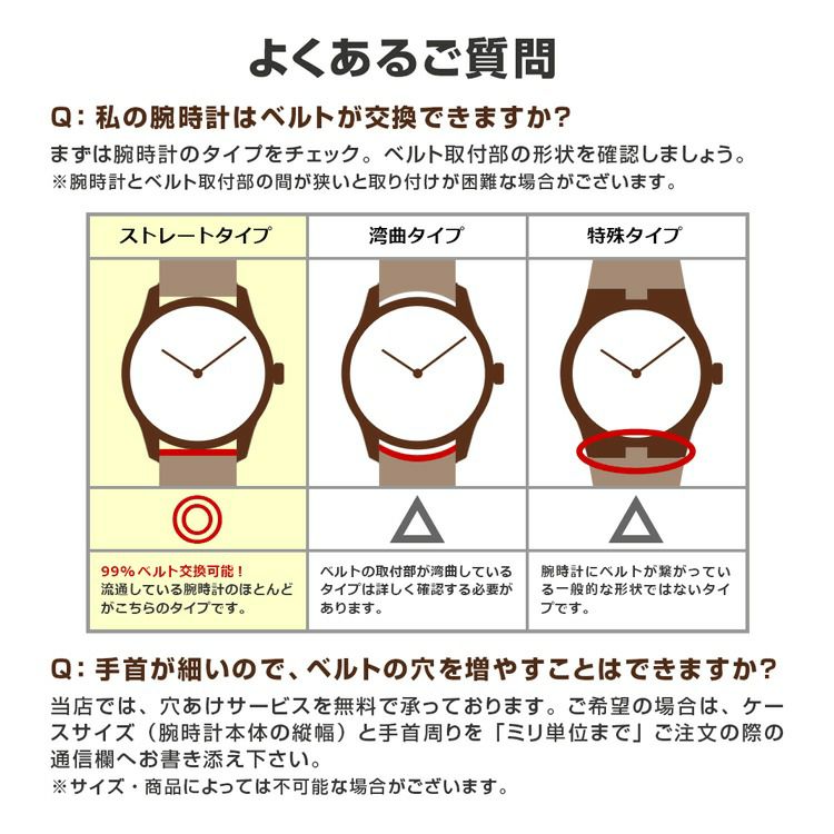 時計 ベルト ストア 交換 細い